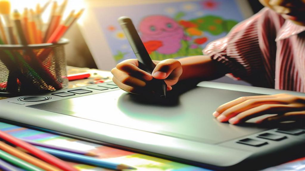 Tablet graficzny do rysowania dla dzieci